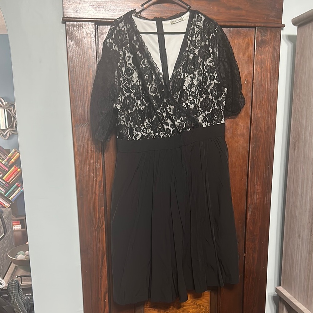 Elegant Black Lace Long Sleeve Dress